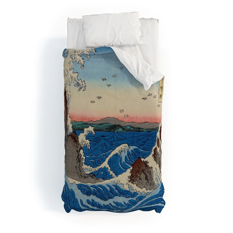 Whirlpools Utagawa Hiroshige Duvet Cover