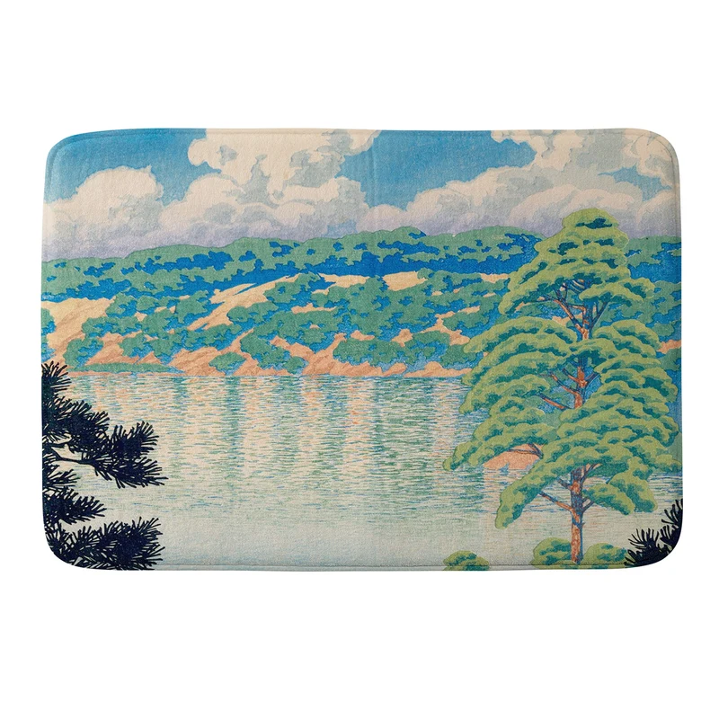 Hasui Karasu Marsh Akita Bath Mat