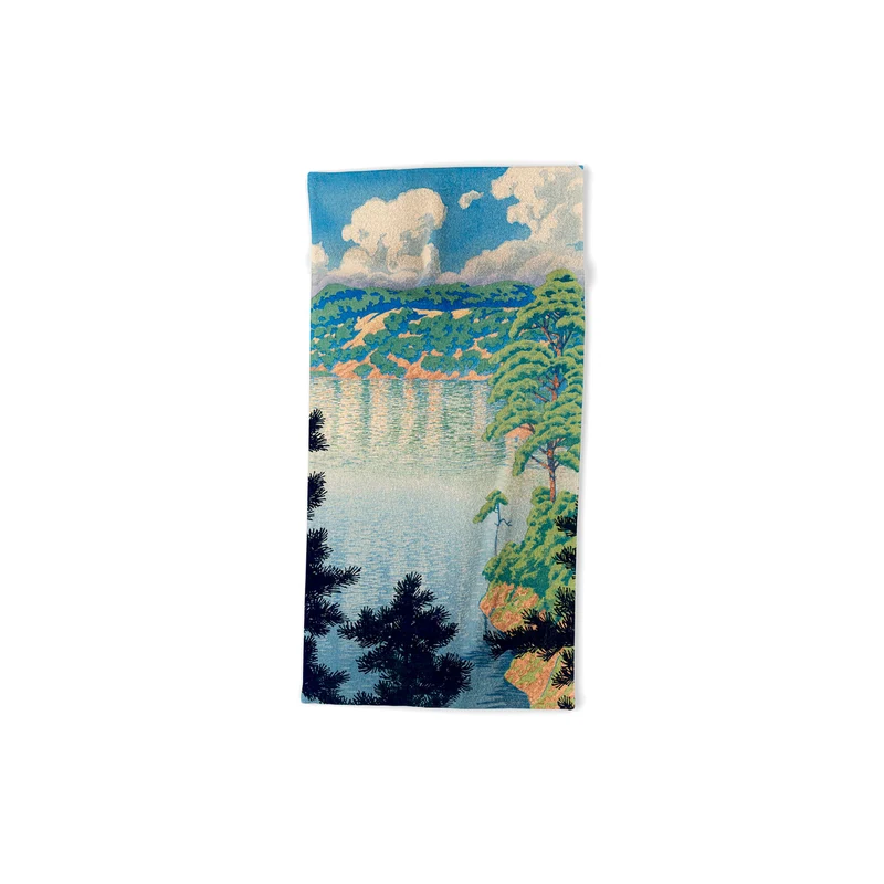Hasui Karasu Marsh Akita Bath Towel