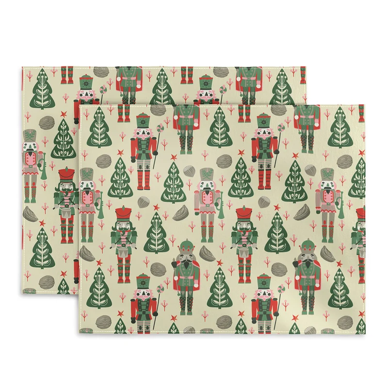 Festive Nutcracker Pattern Placemat