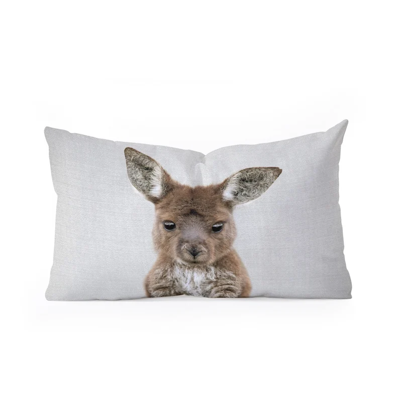 Baby Kangaroo Rectangular Pillow