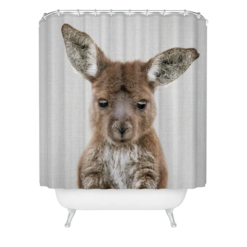 Baby Kangaroo Shower Curtain