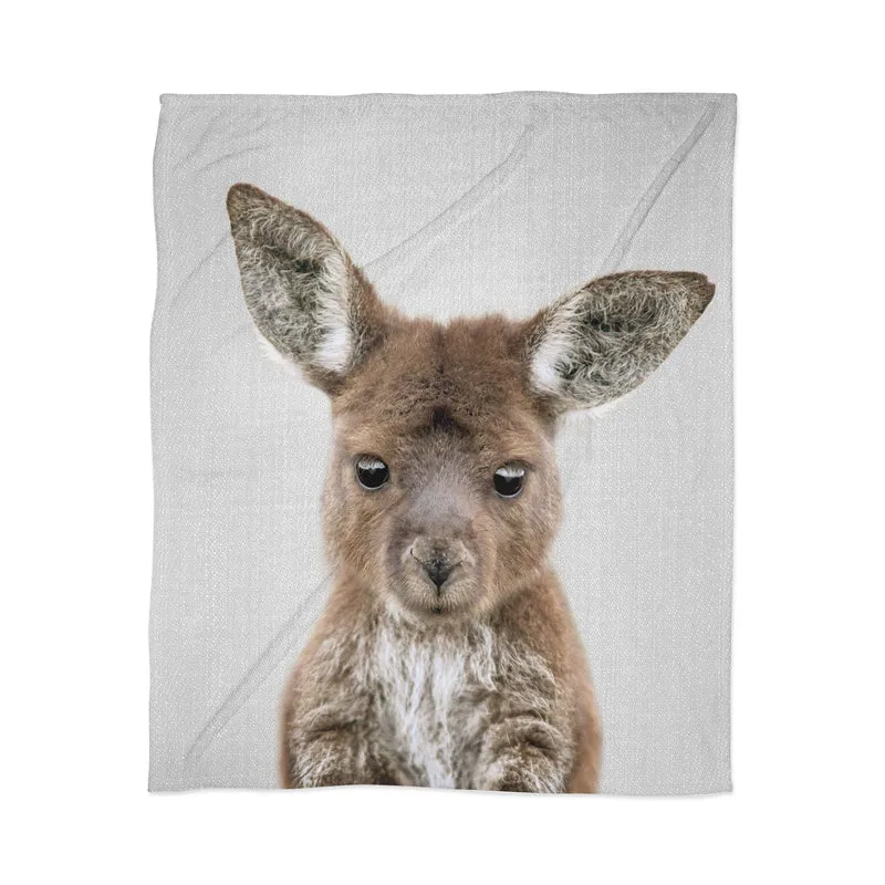 Baby Kangaroo Throw Blanket
