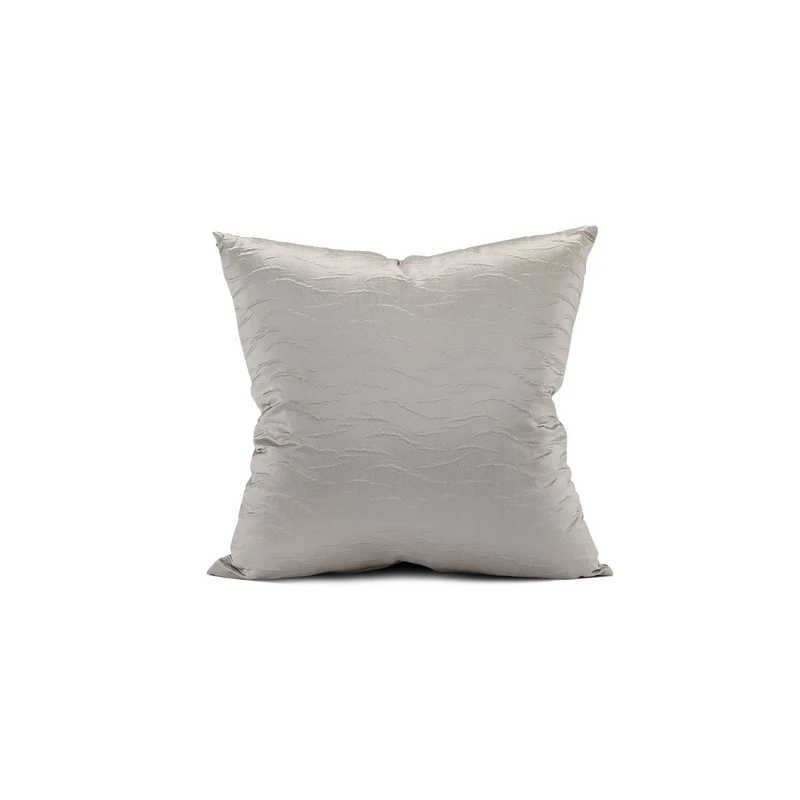Cuscino d'arredo in Raso Jacquard Silver Dreaming Tinta Unita