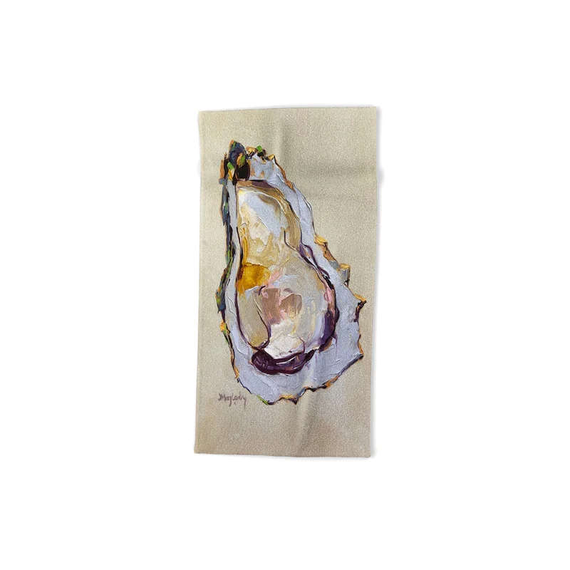 Abstract Oyster Painting Bath Towel