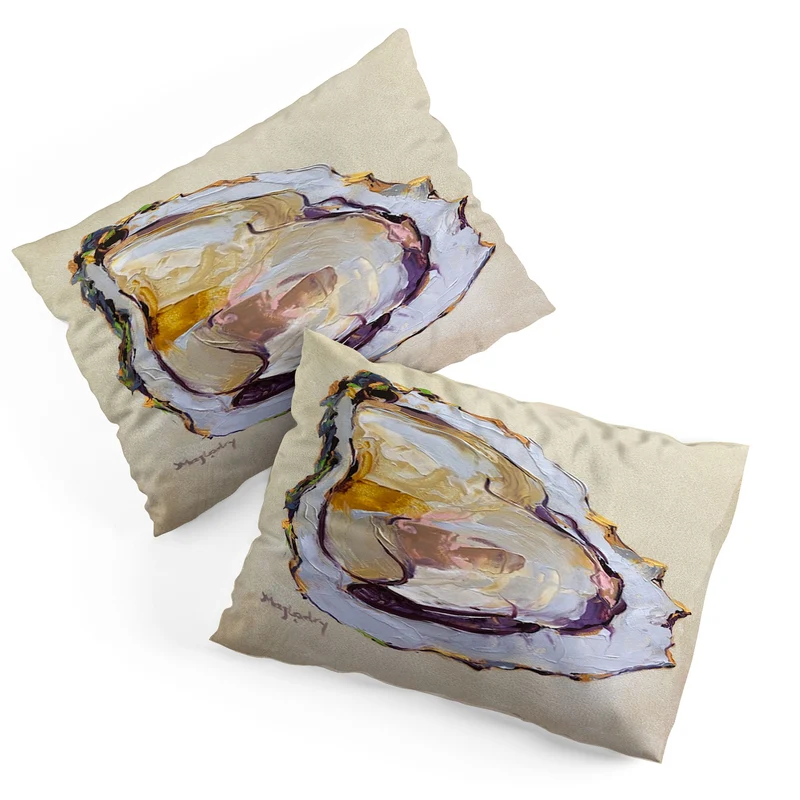 Abstract Oyster Painting Pillow Sham