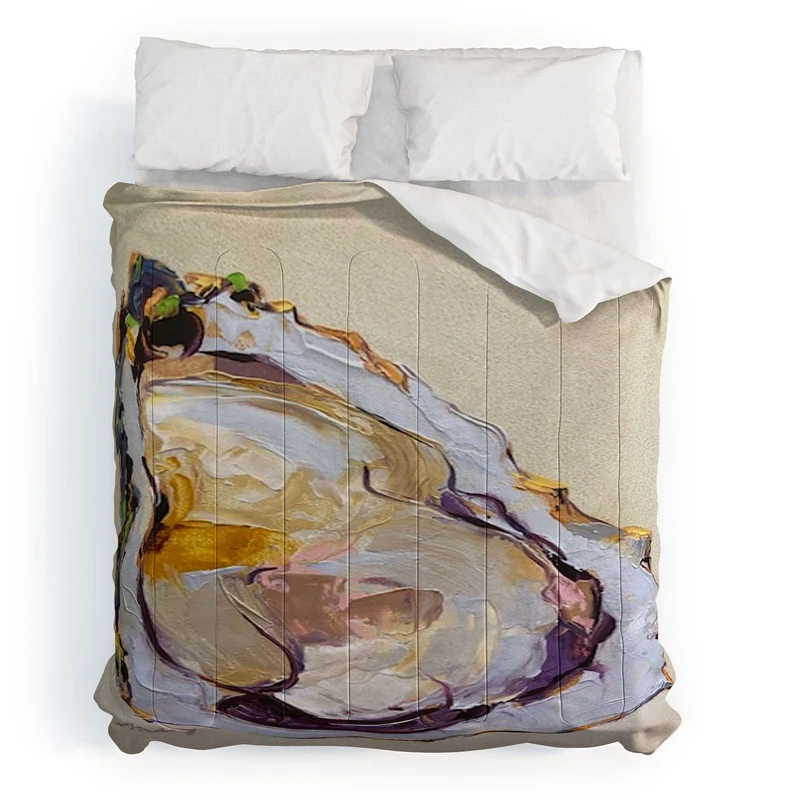 Abstract Oyster Painting Comforter