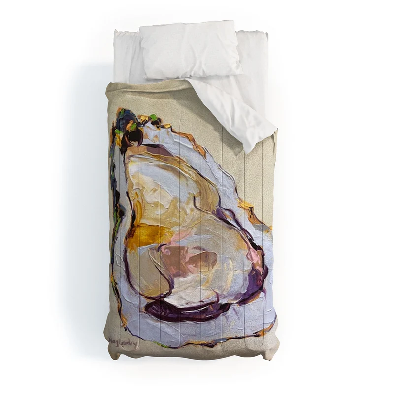 Abstract Oyster Painting Comforter
