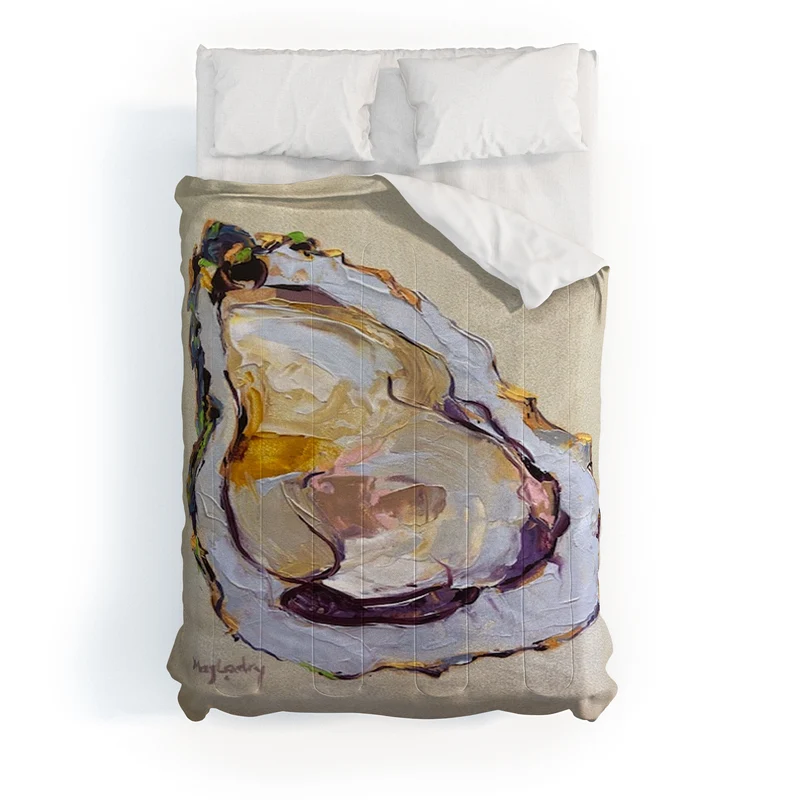 Abstract Oyster Painting Comforter