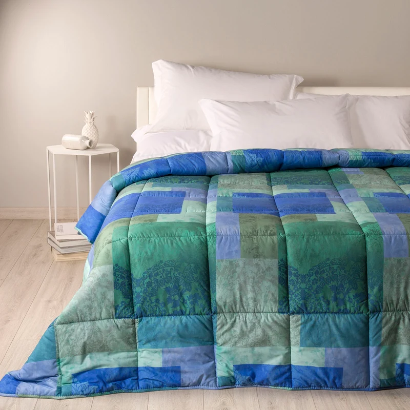 Trapunta esmeralda Bohemian in Cotone 300 gr/mq
