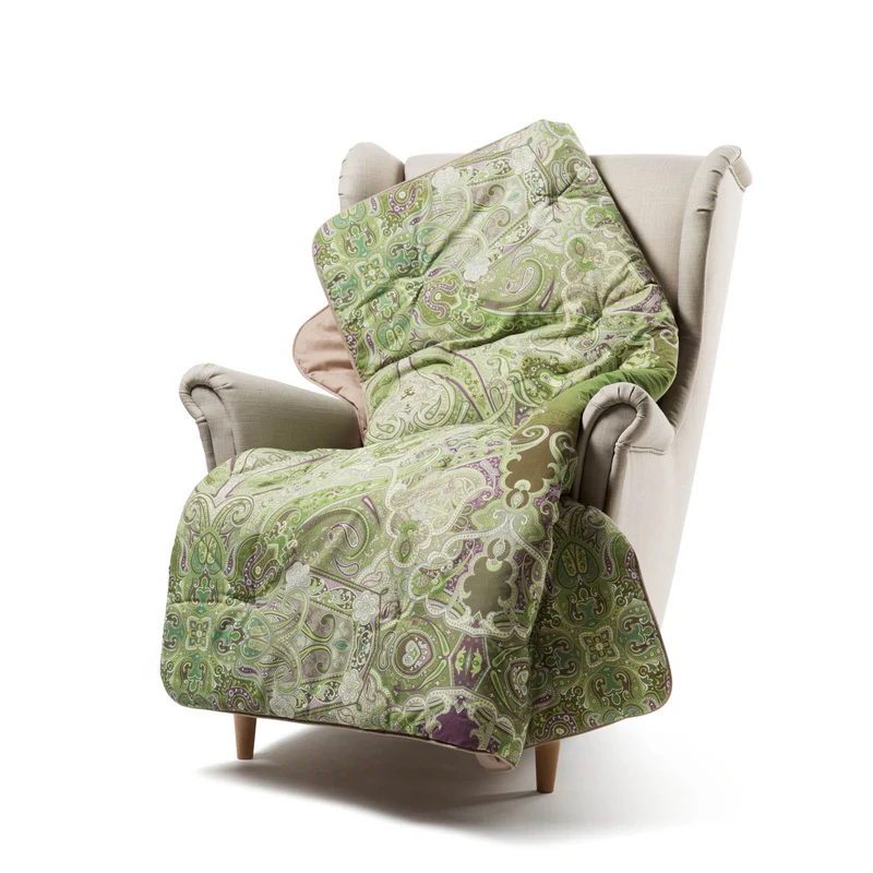 Plaid Scaldotto kashmir Barocco in Cotone Pettinato 250 gr/mq