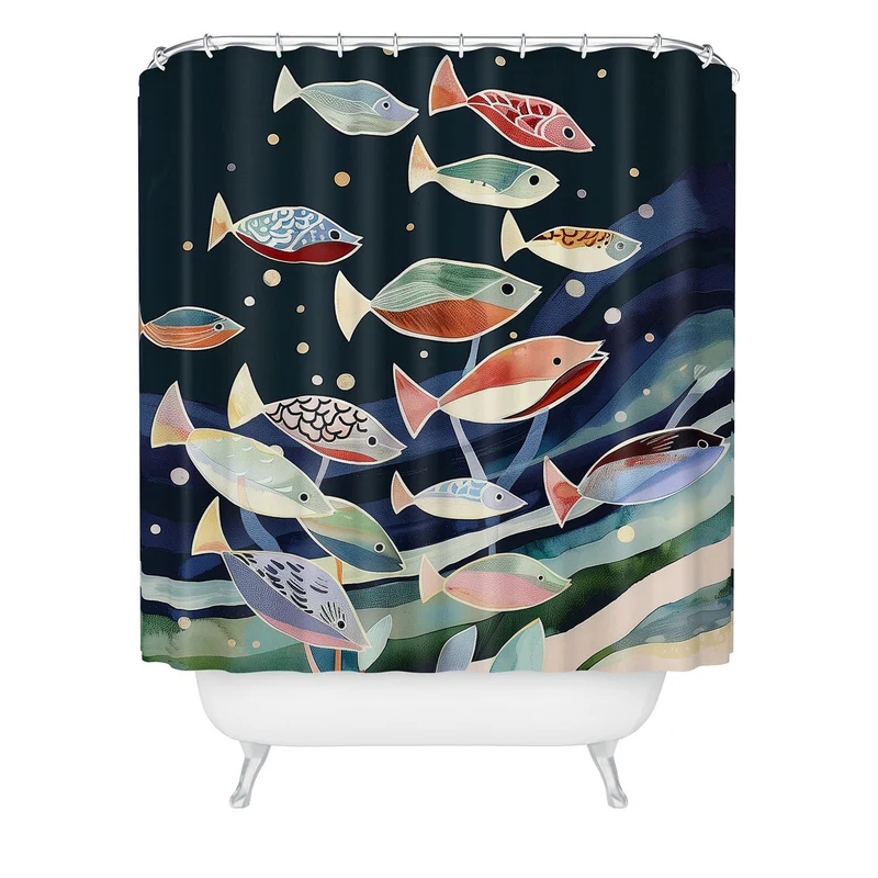 School of Fish Shower Curtain