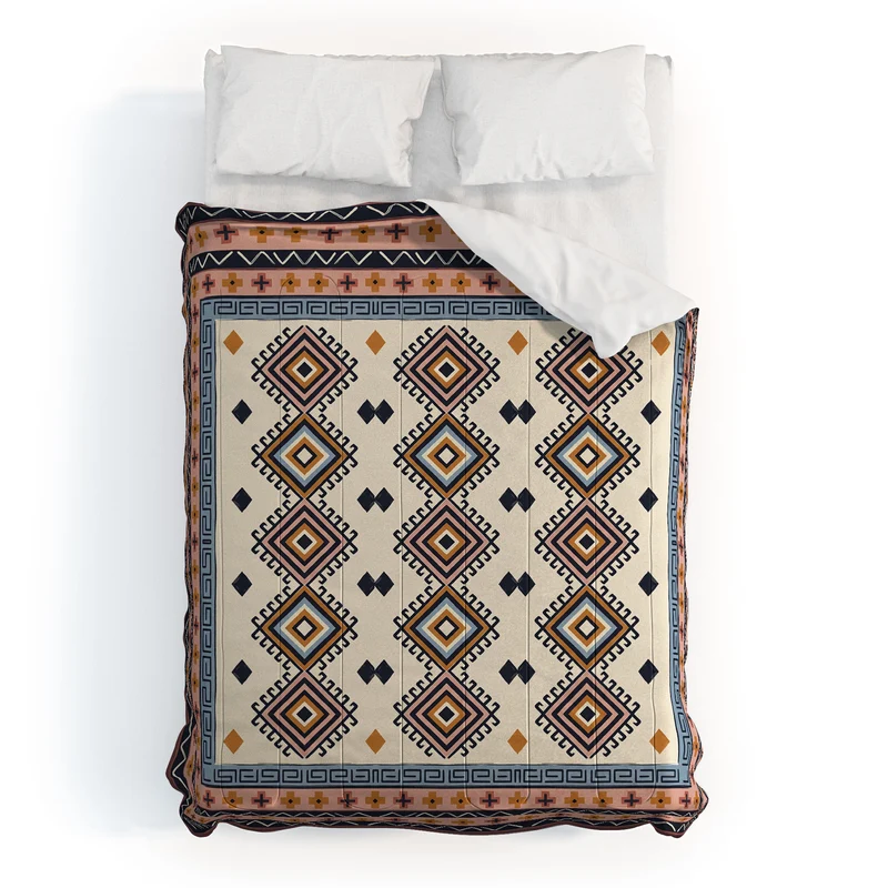 Bohemian Geometric Tapestry Comforter