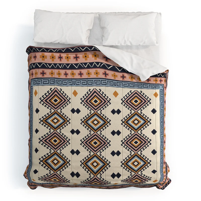 Bohemian Geometric Tapestry Comforter
