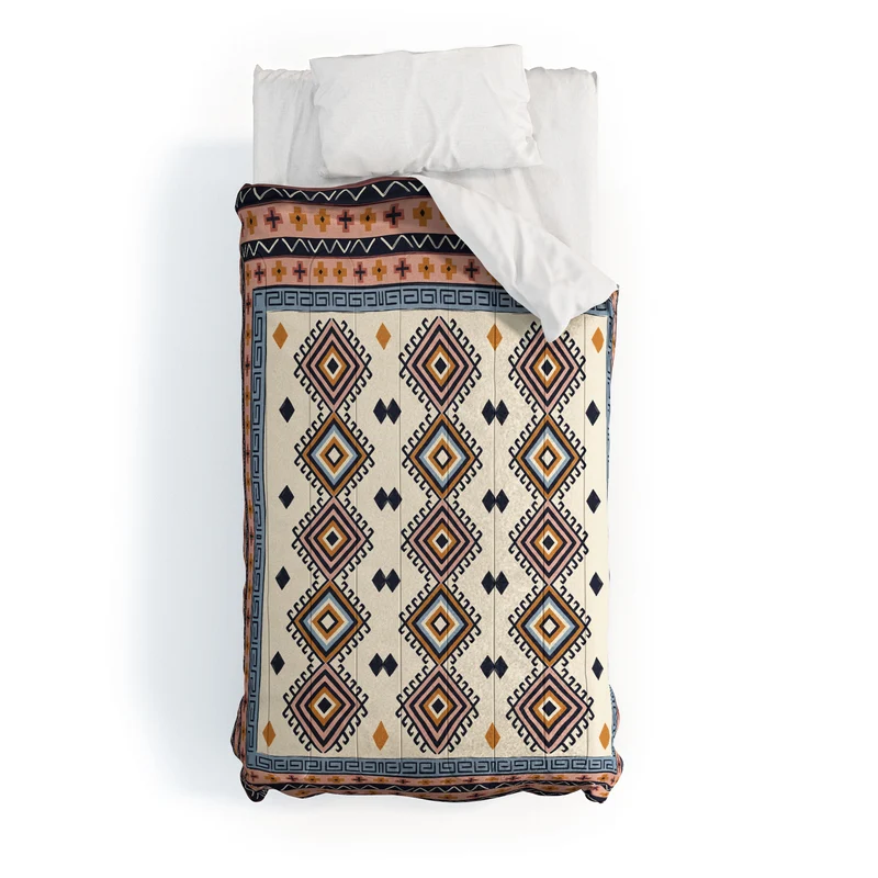 Bohemian Geometric Tapestry Comforter