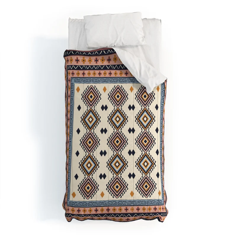 Bohemian Geometric Tapestry Comforter