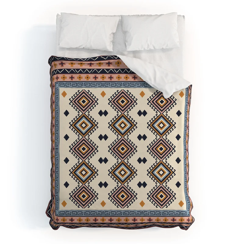 Bohemian Geometric Tapestry Duvet Cover