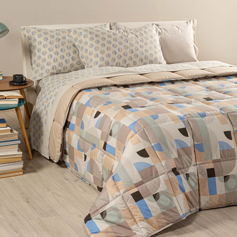 Trapunta tech Geo Design in Cotone 300 gr/mq