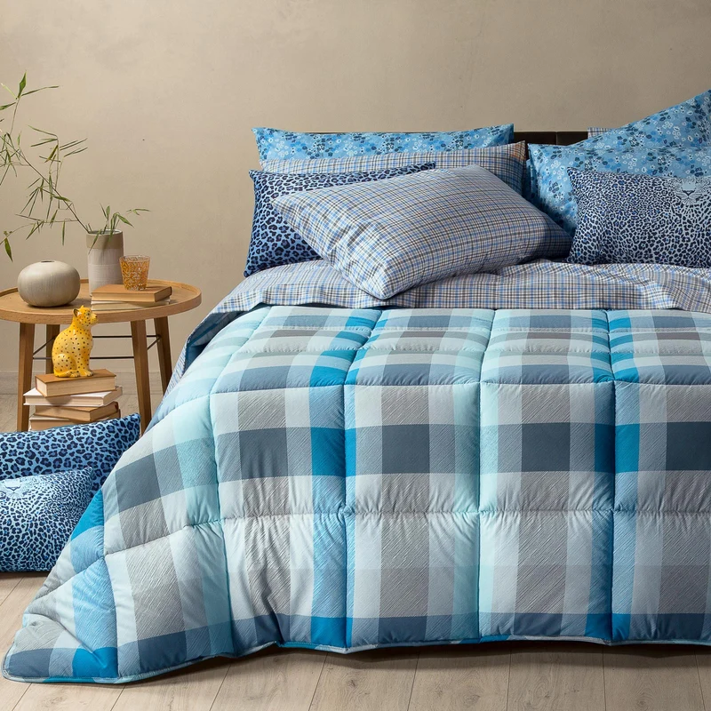 Trapunta scotland Tartan Club in Cotone 300 gr/mq