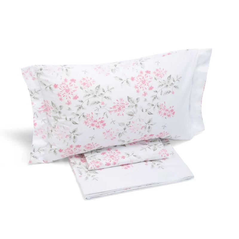 Completo Lenzuola liberty Floreale in Flanella