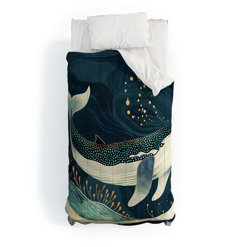 Starlit Ocean Whale Comforter