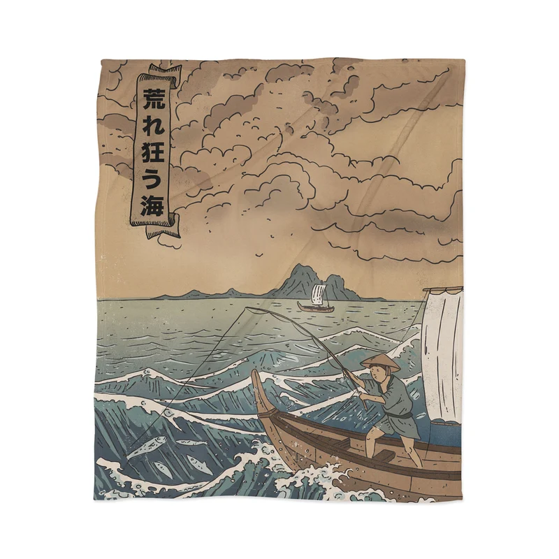 Traditional Ocean Adventure Throw Blanket