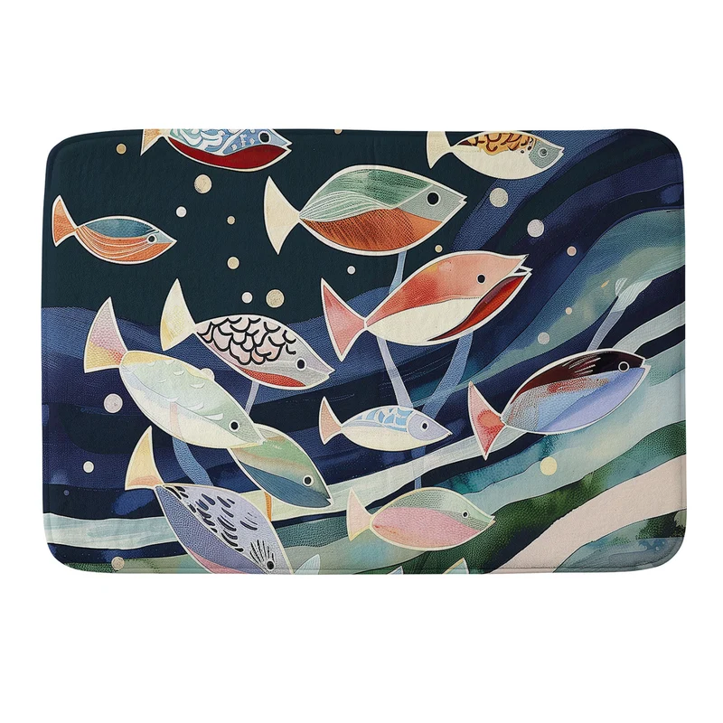 School of Fish Bath Mat