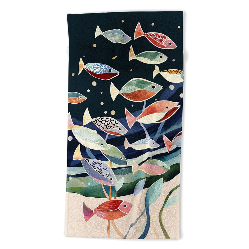 School of Fish Bath Towel
