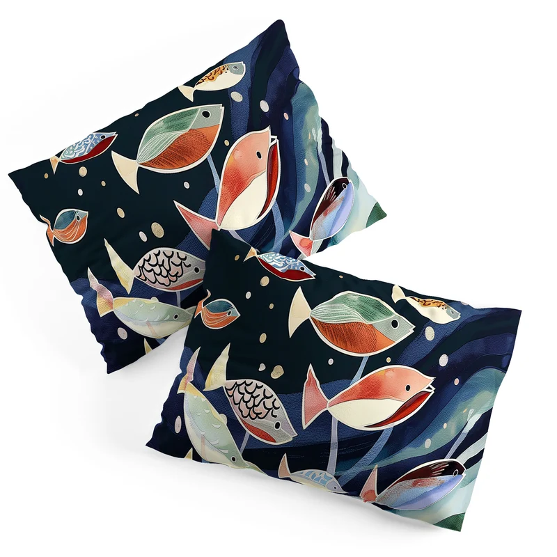 School of Fish Pillow Sham