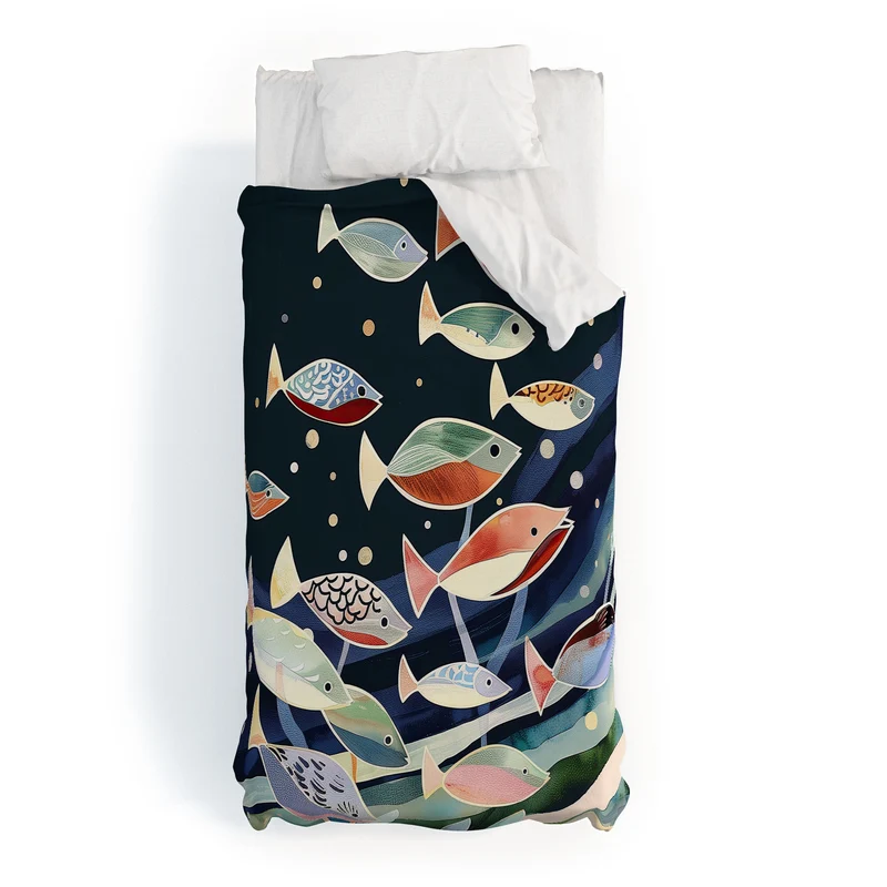 School of Fish Duvet Cover