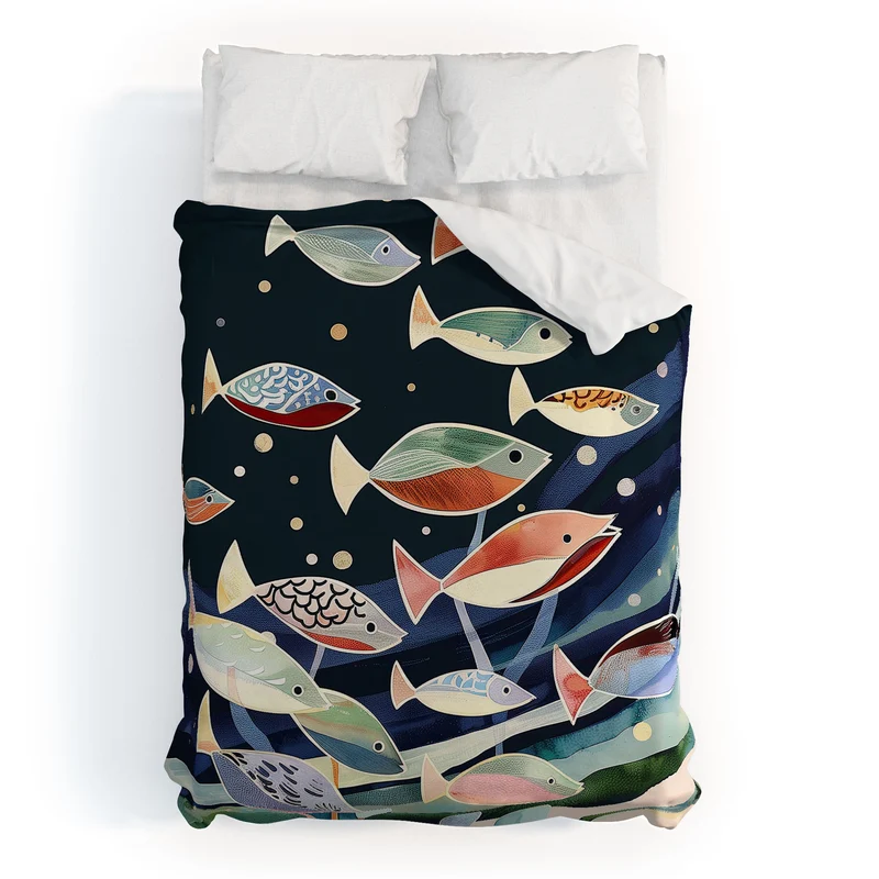 School of Fish Duvet Cover