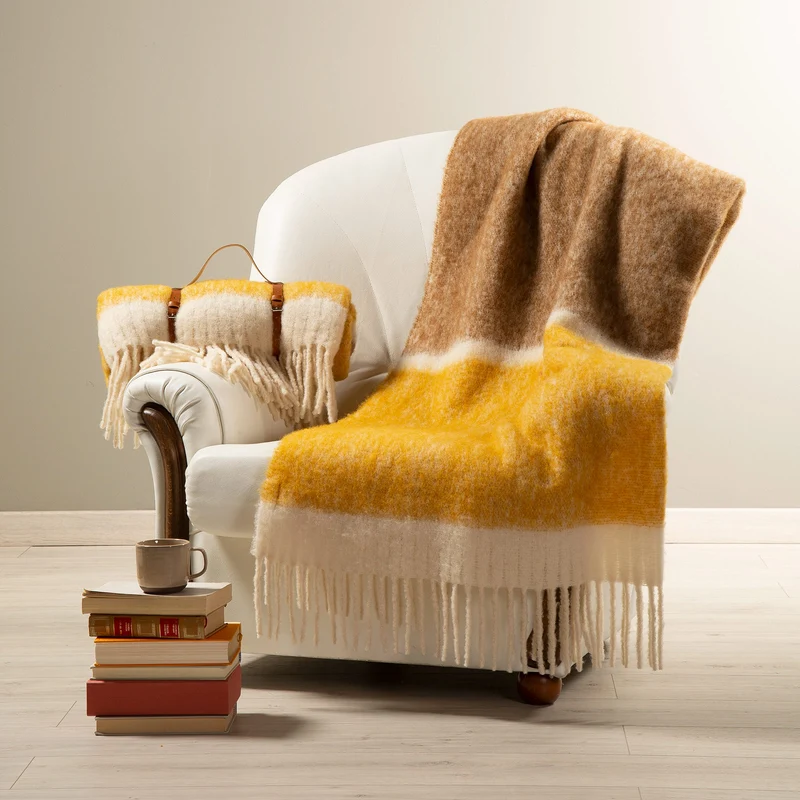 Plaid courmayeur in Misto Lana