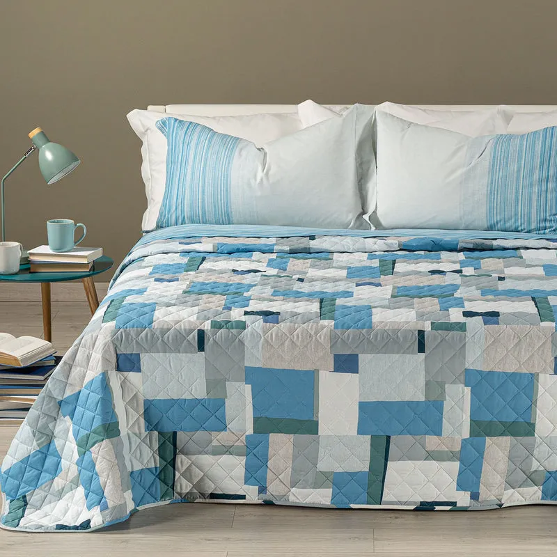 Copriletto Primaverile atlantic Geo Fantasy in Cotone 80 gr/mq