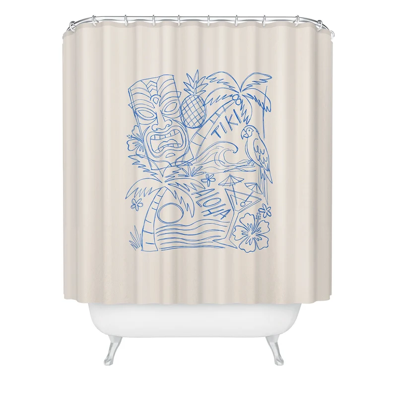 aloha tiki Shower Curtain