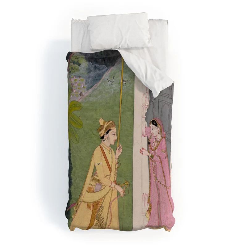 Baramasa series Indian Miniature Illustration Duvet Cover