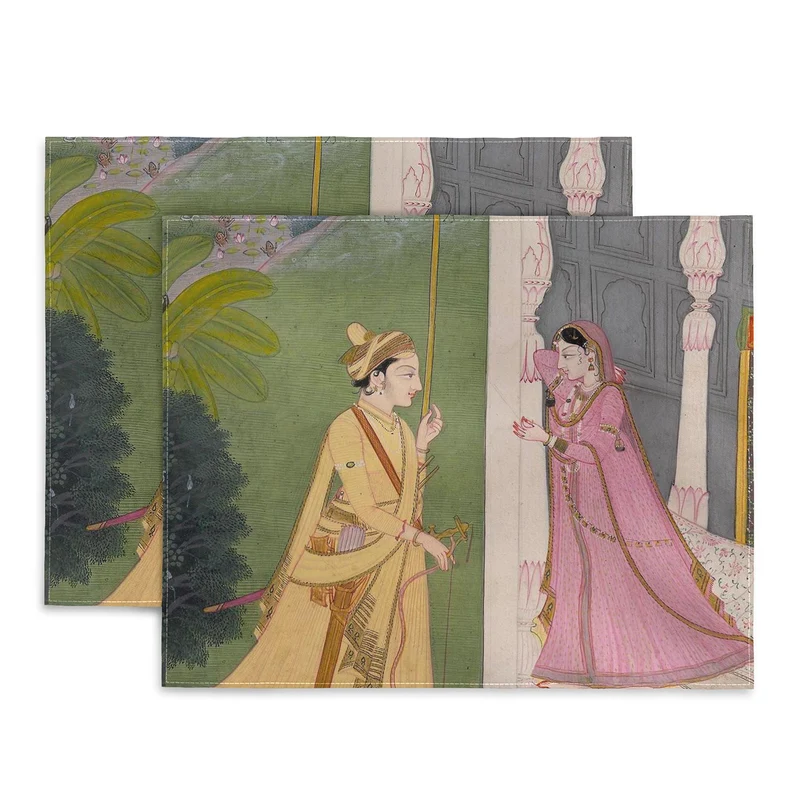 Baramasa series Indian Miniature Illustration Placemat