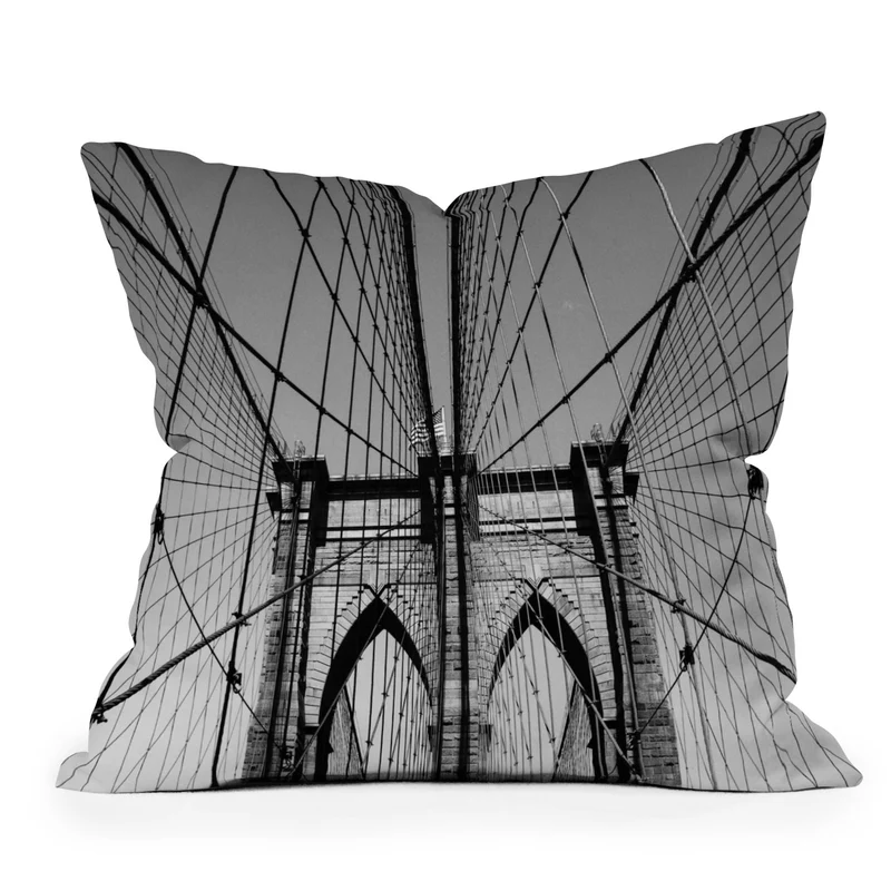 Brooklyn Bridge III Throw Pillow