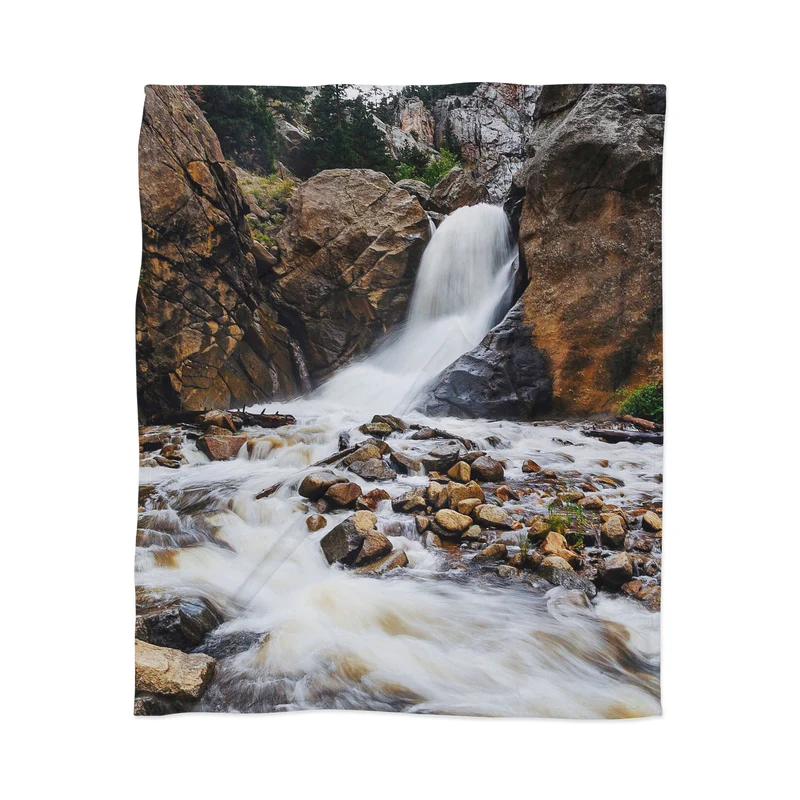 Boulder Falls Throw Blanket