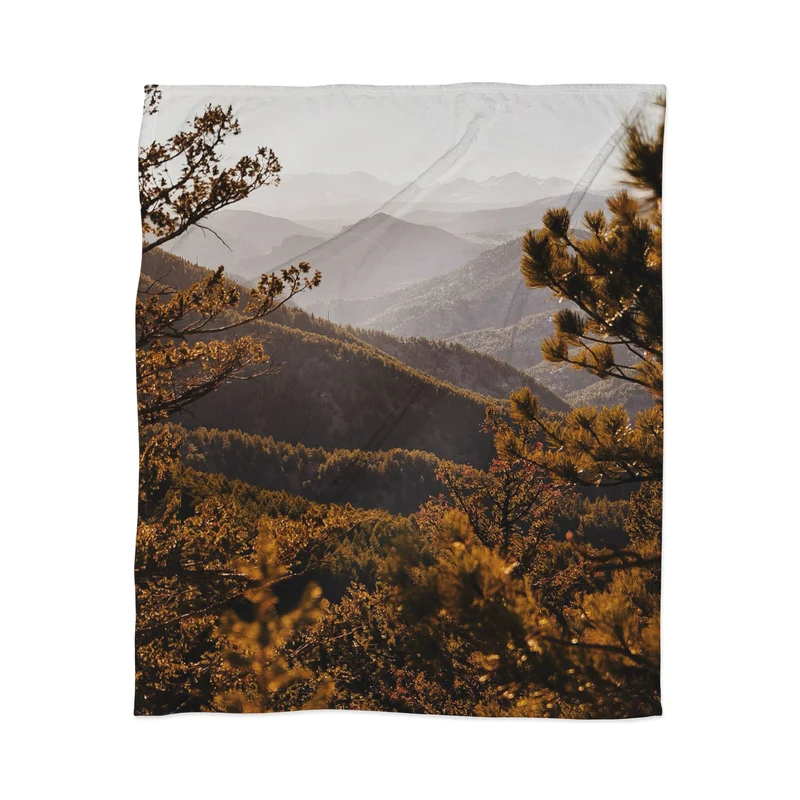 Boulder Foothills Sunset Throw Blanket