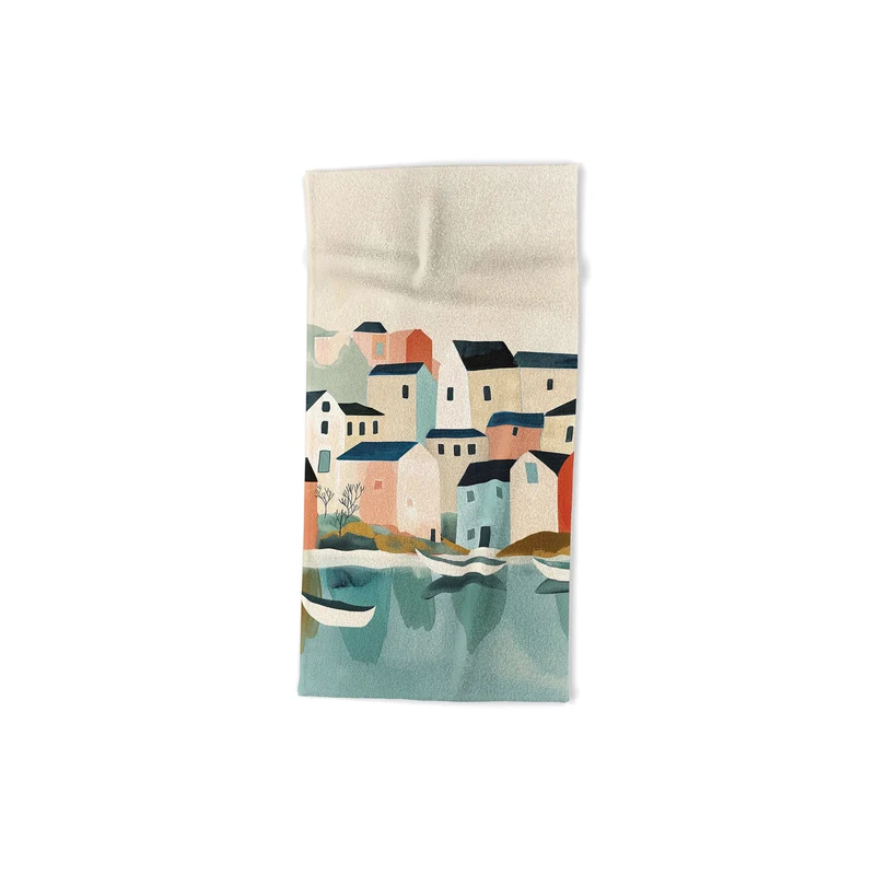 Quiet Harbor Bath Towel