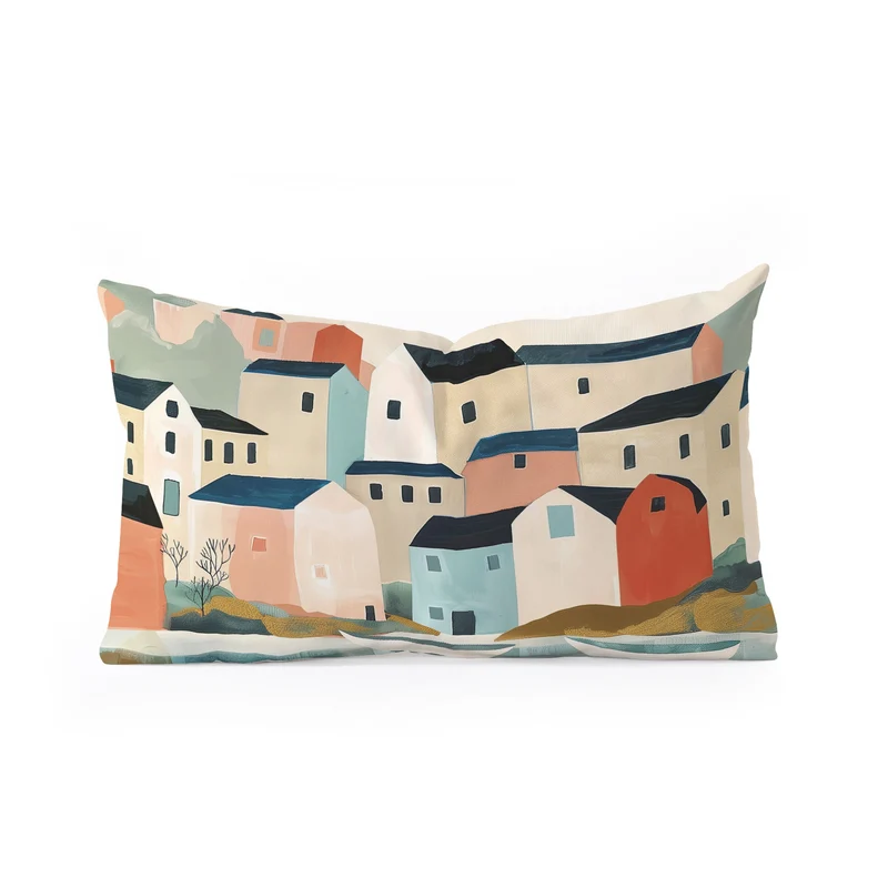 Quiet Harbor Rectangular Pillow