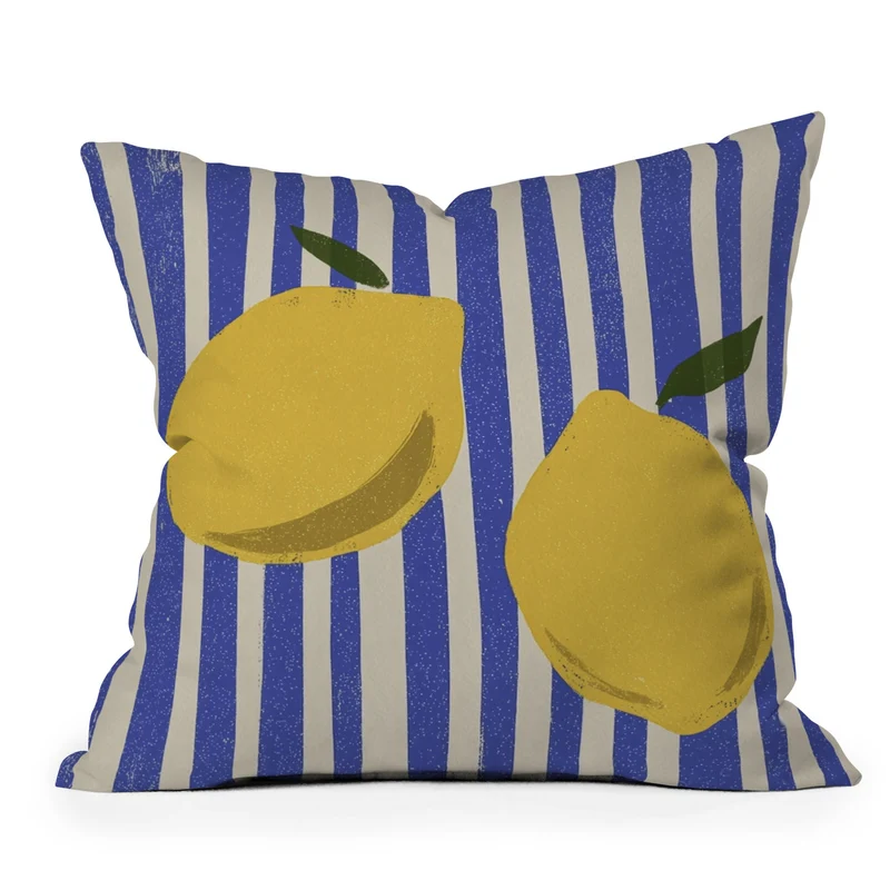 two lemons Throw Pillow