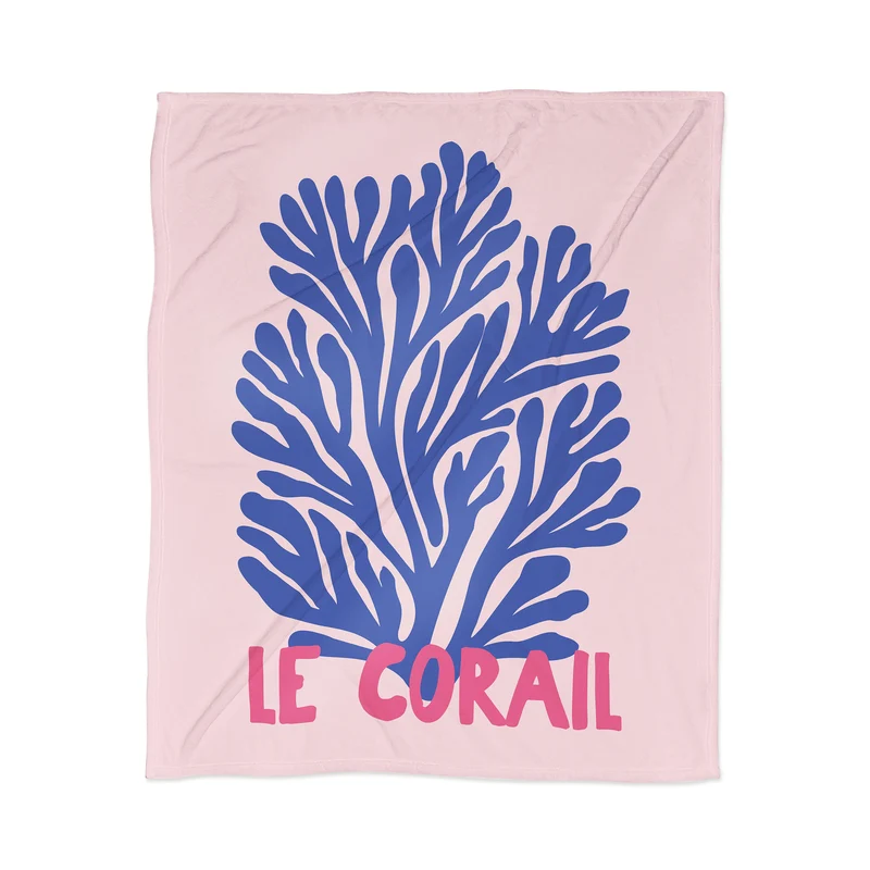 le corail ii Throw Blanket