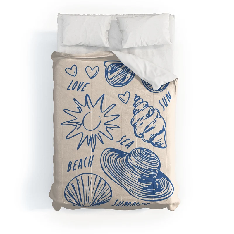 love sea beach summer Comforter