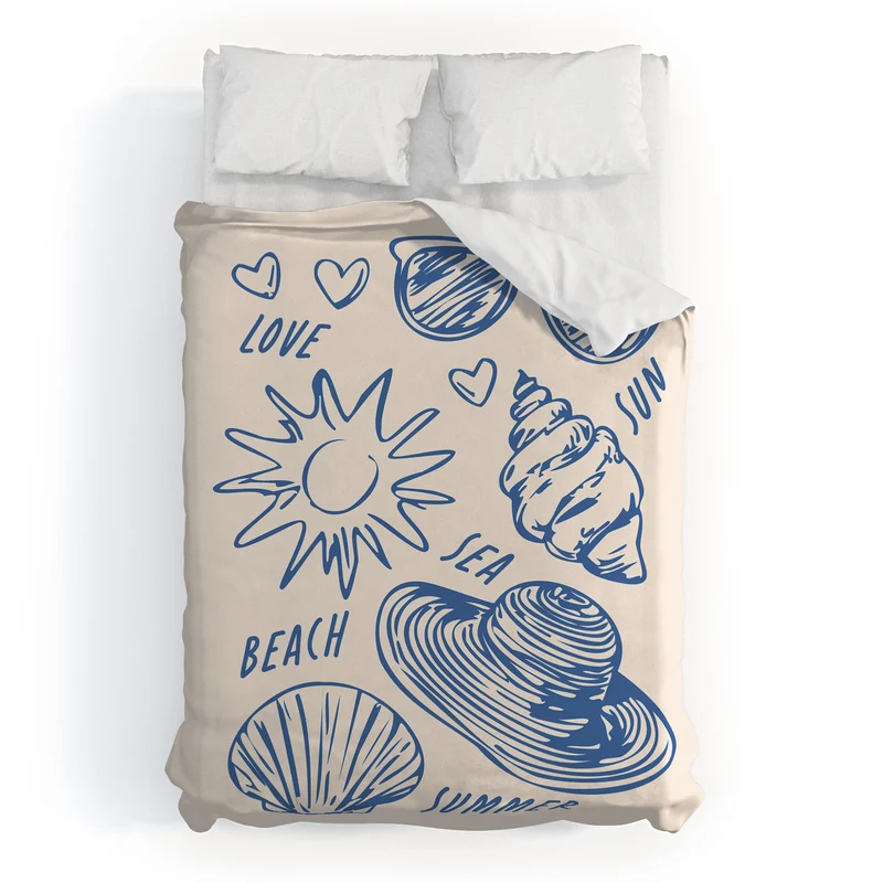 love sea beach summer Duvet Cover
