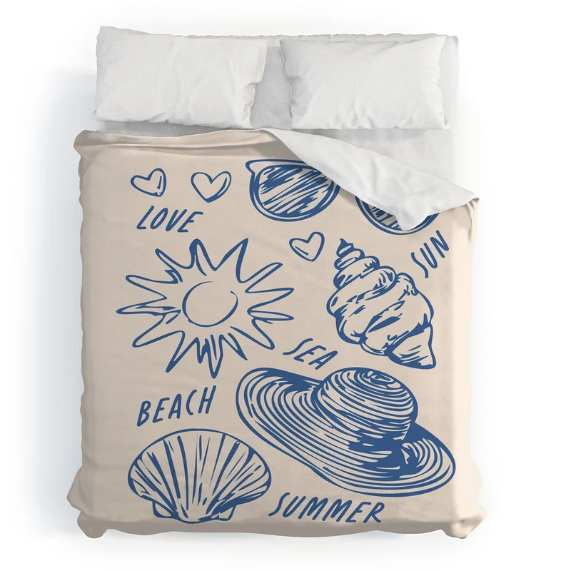 love sea beach summer Duvet Cover