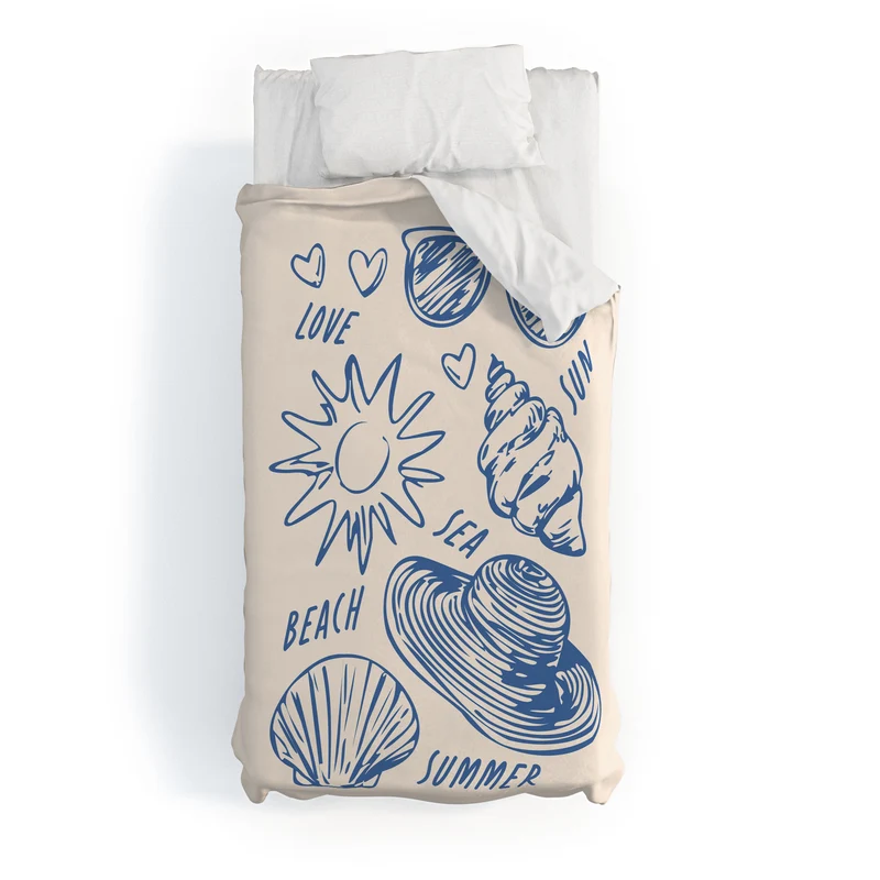 love sea beach summer Duvet Cover