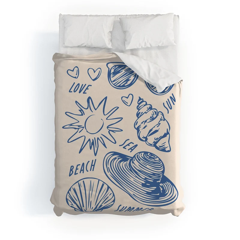 love sea beach summer Duvet Cover