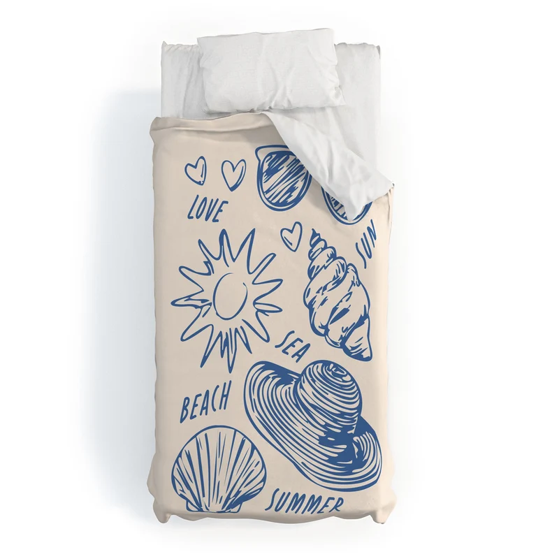 love sea beach summer Duvet Cover
