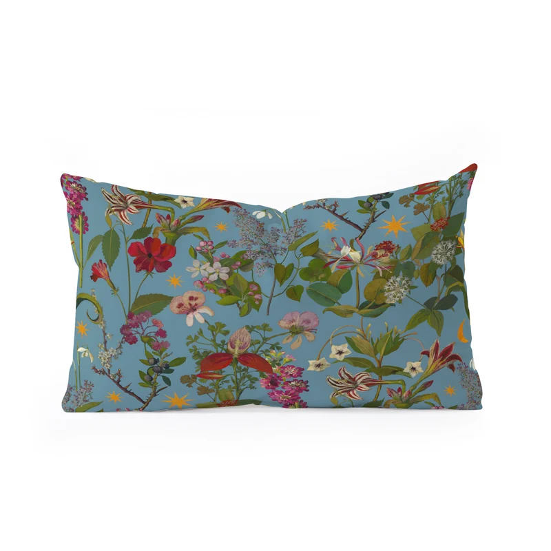 Amryllis Star Slate Rectangular Pillow